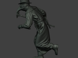 hans plague doctor pds004 3D Baskı Modeli
