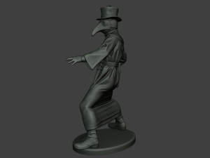 hans plague doctor pds006 3Dプリントモデル