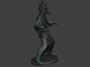 hans plague doctor pds006 3Dプリントモデル