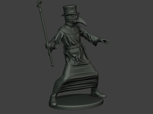 hans plague doctor pds006 3Dプリントモデル