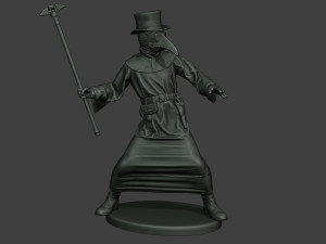 hans plague doctor pds006 3Dプリントモデル