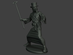 hans plague doctor pds006 3Dプリントモデル