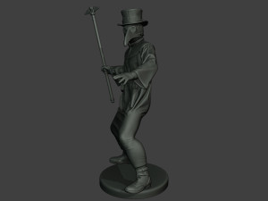 hans plague doctor pds006 3Dプリントモデル