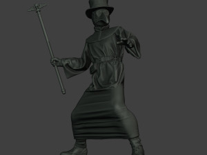 hans plague doctor pds006 3Dプリントモデル