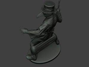 hans plague doctor pds006 3Dプリントモデル