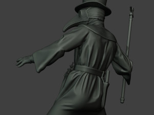 hans plague doctor pds006 3Dプリントモデル