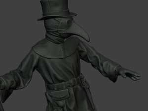 hans plague doctor pds006 3Dプリントモデル