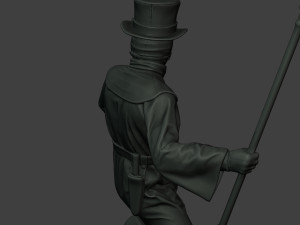 hans plague doctor pds006 3Dプリントモデル