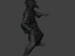 hans plague doctor pds006 3Dプリントモデル
