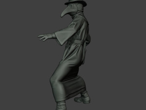 hans plague doctor pds006 3Dプリントモデル