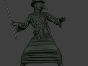 hans plague doctor pds006 3Dプリントモデル