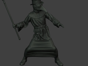 hans plague doctor pds006 3Dプリントモデル