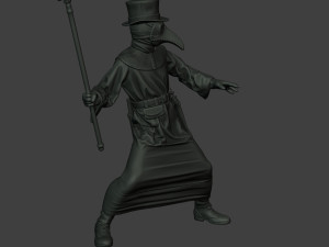 hans plague doctor pds006 3Dプリントモデル
