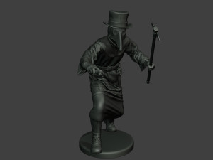 hans plague doctor pds007 3D Принт Модель