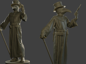 hans plague doctor pds008 3D Print Model