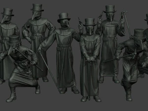 hans peste doctor pds pack 1 Modelo de impresión 3D