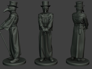 hans plague doctor pds pack 1 Modèles 3D en vedette