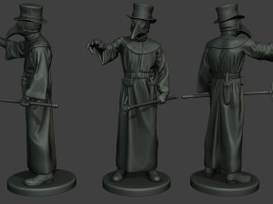 hans plague doctor pds pack 1 Modèles 3D en vedette