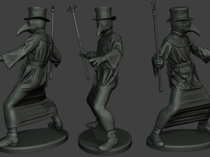 hans plague doctor pds pack 1 Modèles 3D en vedette