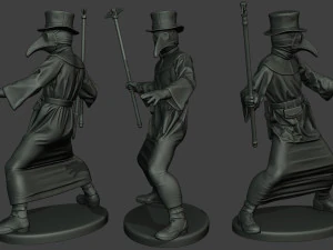 hans plague doctor pds pack 1 3D Print Model