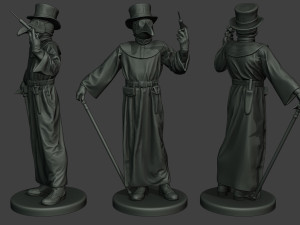 hans plague doctor pds pack 1 Modèles 3D en vedette