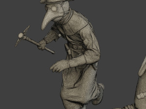 hans plague doctor pds pack 1 Modèles 3D en vedette