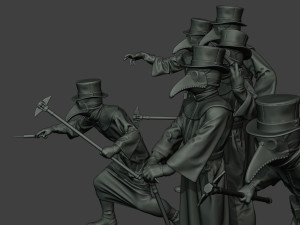 hans plague doctor pds pack 1 Modèles 3D en vedette