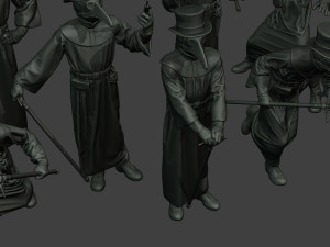hans plague doctor pds pack 1 Modèles 3D en vedette