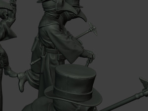 hans plague doctor pds pack 1 Modèles 3D en vedette