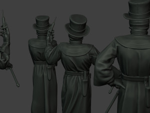 hans plague doctor pds pack 1 Modèles 3D en vedette