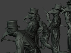 hans plague doctor pds pack 1 Modèles 3D en vedette