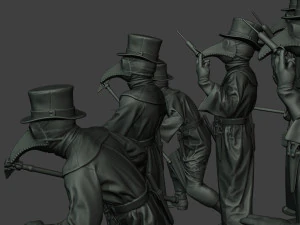 hans plague doctor pds pack 1 3D Print Model