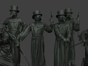 hans plague doctor pds pack 1 3D Print Model