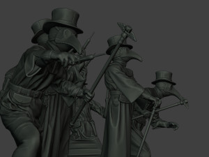 hans plague doctor pds pack 1 Modèles 3D en vedette