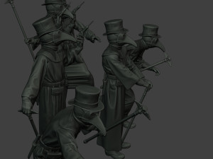 hans plague doctor pds pack 1 Modèles 3D en vedette