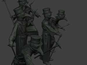 hans plague doctor pds pack 1 3D Print Model