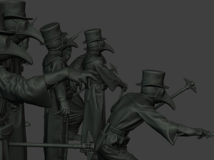 hans plague doctor pds pack 1 Modèles 3D en vedette