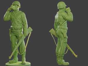 american soldier ww2 drinking a13 3D Принт Модель