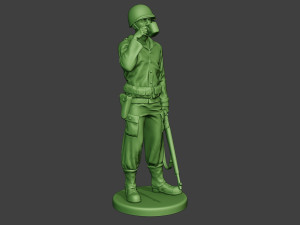 american soldier ww2 drinking a13 3D Принт Модель