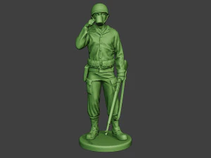 american soldier ww2 drinking a13 3D Print Model