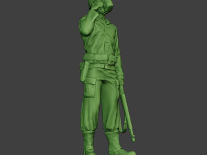 american soldier ww2 drinking a13 3D Print Model