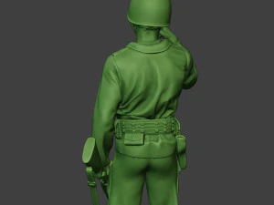 american soldier ww2 drinking a13 3D Print Model