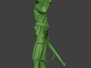 american soldier ww2 drinking a13 3D Print Model