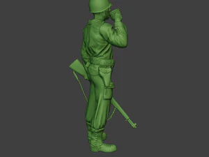 american soldier ww2 drinking a13 3D Print Model