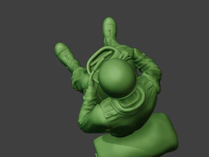 american soldier ww2 eating 2 a13 3D Print Model