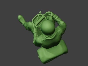 american soldier ww2 eating 3 a13 3D Print Model