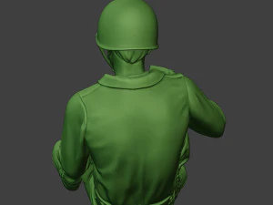 american soldier ww2 eating 3 a13 3D Print Model