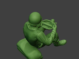 american soldier ww2 eating 3 a13 3D Print Model