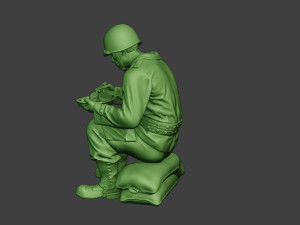 american soldier ww2 eating 3 a13 3D 打印模型