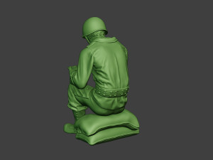 american soldier ww2 eating 3 a13 3D 打印模型